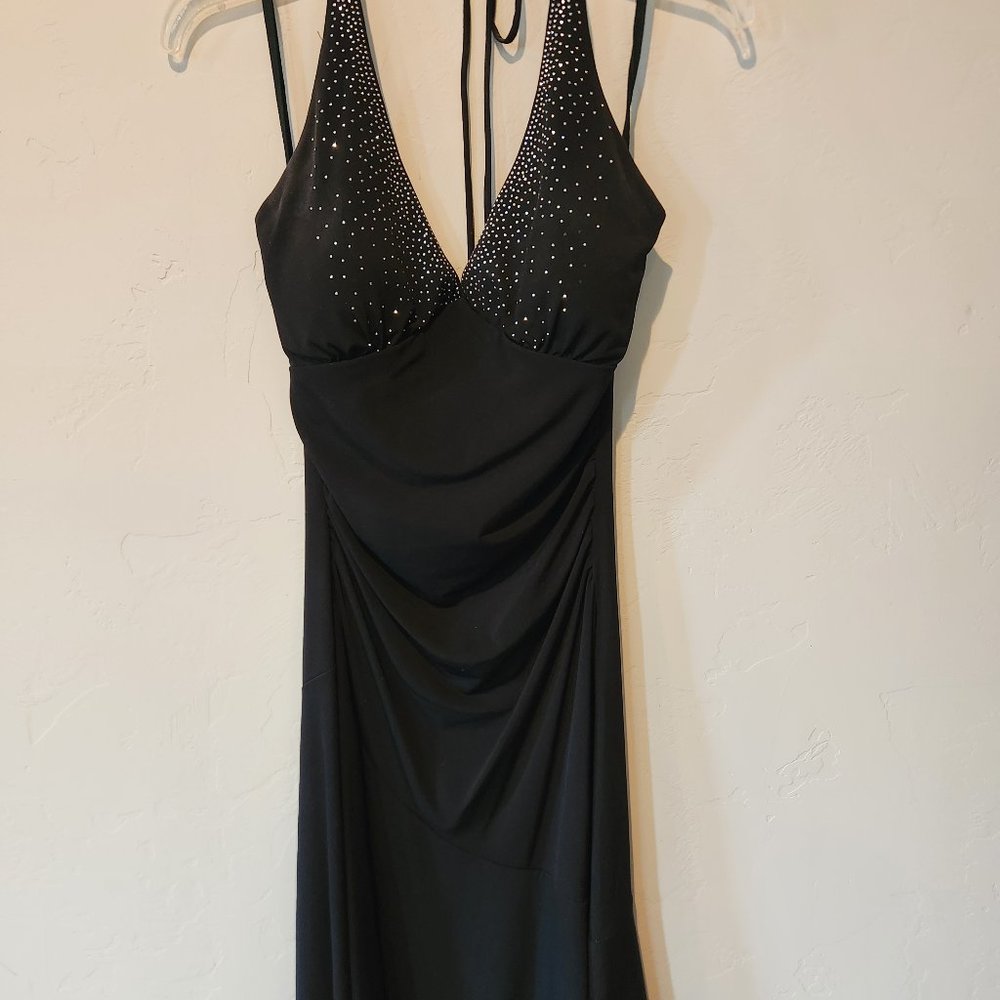 Sparkly little black dress